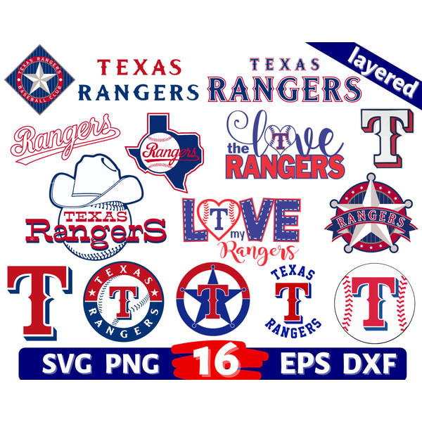 Texas Baseball Png Bundle