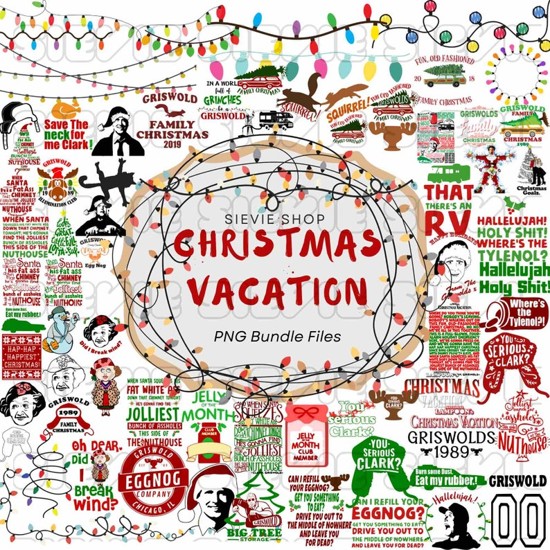 90 Files Christmas Vacation Bundle