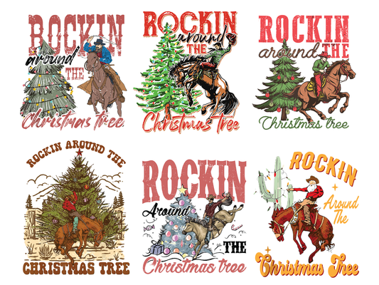 Rockin around the Christmas tree PNG