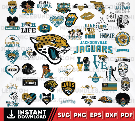 50 Files Jacksonville Jaguars Team Bundle