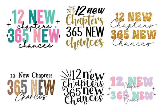 12 New Chapters 365 New Chances PNG
