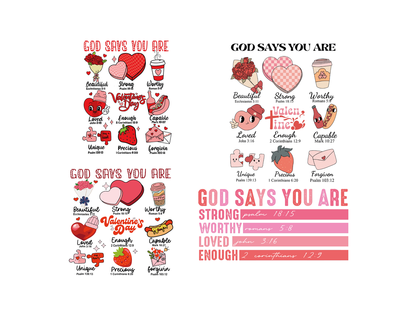 God says you are Valentine png