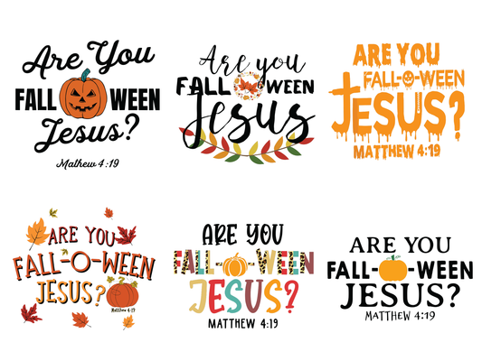 Are You Fall-O-Ween Jesus png