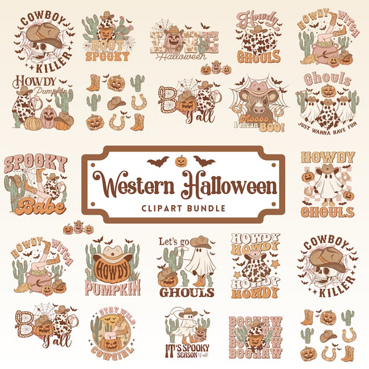 Western Halloween png Bundle