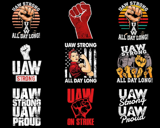 Striking UAW Workers on Strike Sweater Png