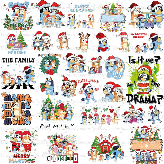 45+ Christmas Family Design Png Bundle